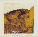 Artist: Hodgkinson, Frank. | Title: Inside the landscape III | Date: 1971 | Technique: hard ground etching and deep etching, printed in two colours by the oil viscosity method, from one plate