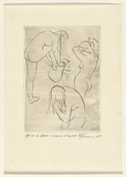 Artist: EWINS, Rod | Title: Apres le bain; femme dartist. | Date: 1965 | Technique: line-engraving, printed in black ink, from one copper plate