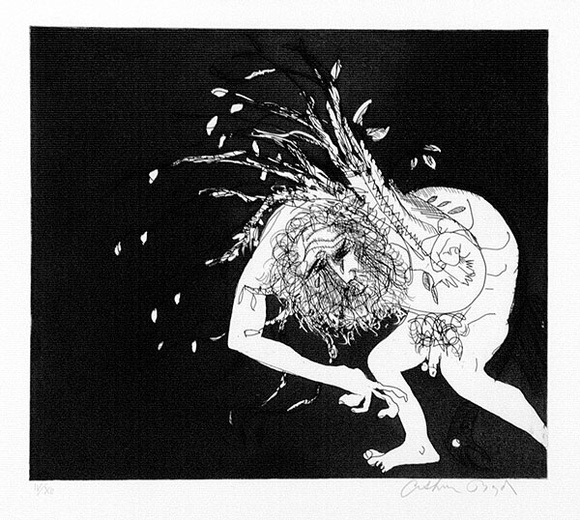 Artist: b'BOYD, Arthur' | Title: b'Old man carrying a fagot. Variant of number 6.' | Date: 1970 | Technique: b'etching and aquatint, printed in black ink, from one plate' Artist: b'BOYD, Arthur' | Title: b'Old man carrying a fagot. Variant of number 6.' | Date: 1970 | Technique: b'etching and aquatint, printed in black ink, from one plate'