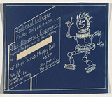 Artist: UNKNOWN | Title: Invitation to Engineer's Ball | Date: c.1944 | Technique: blue-print