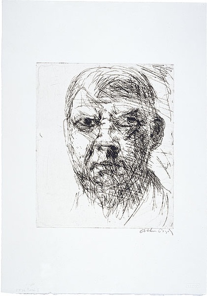 Artist: b'BOYD, Arthur' | Title: b'Self portrait.' | Date: (1962-63) | Technique: b'etching, printed in dark sepia with plate-tone, from one plate' | Copyright: b'Reproduced with permission of Bundanon Trust' Artist: b'BOYD, Arthur' | Title: b'Self portrait.' | Date: (1962-63) | Technique: b'etching, printed in dark sepia with plate-tone, from one plate' | Copyright: b'Reproduced with permission of Bundanon Trust'