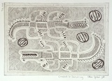 Artist: JOSHUA, Alan | Title: Crocodile hatchling | Date: 2000, November | Technique: etching, printed in black ink, from one plate