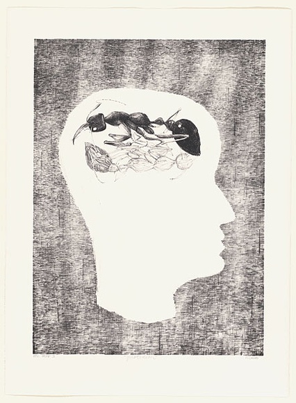 Artist: b'Cooke, Warren.' | Title: b'Quotidian' | Date: 2000, July | Technique: b'lithograph, printed in black ink, from one stone' Artist: b'Cooke, Warren.' | Title: b'Quotidian' | Date: 2000, July | Technique: b'lithograph, printed in black ink, from one stone'