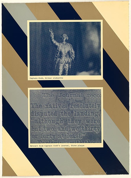 Artist: b'Allan, Micky.' | Title: b'Untitled' | Date: 1987 | Technique: b'photo-screenprint, printed in colour, from four stencils' | Copyright: b'\xc2\xa9 Micky Allan. Licensed by VISCOPY, Australia' Artist: b'Allan, Micky.' | Title: b'Untitled' | Date: 1987 | Technique: b'photo-screenprint, printed in colour, from four stencils' | Copyright: b'\xc2\xa9 Micky Allan. Licensed by VISCOPY, Australia'