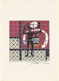 Artist: Bennett, Gordon. | Title: Preston + de Stijl = Citizen (my boomerang won't come back). | Date: 1996 | Technique: inkjet print, printed in colour, from digital file | Copyright: © Gordon Bennett, Licensed by VISCOPY, Australia