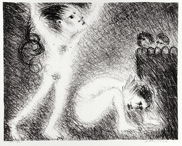Artist: b'BOYD, Arthur' | Title: b'St Francis with a brother, preaching naked.' | Date: (1965) | Technique: b'lithograph, printed in black ink, from one plate' Artist: b'BOYD, Arthur' | Title: b'St Francis with a brother, preaching naked.' | Date: (1965) | Technique: b'lithograph, printed in black ink, from one plate'
