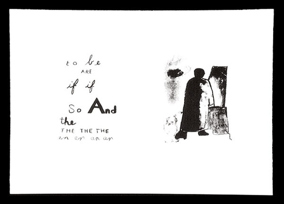Artist: b'Boag, Yvonne.' | Title: b'To be are if so and the an.' | Date: 1993 | Technique: b'lithograph, printed in black ink, from one plate' | Copyright: b'\xc2\xa9 Yvonne Boag' Artist: b'Boag, Yvonne.' | Title: b'To be are if so and the an.' | Date: 1993 | Technique: b'lithograph, printed in black ink, from one plate' | Copyright: b'\xc2\xa9 Yvonne Boag'