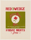 Artist: UNKNOWN | Title: Red Wedge. Native Rose Hotel. | Date: 1977 | Technique: screenprint, printed in colour, from two stencils