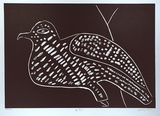 Artist: DOAN, Nam | Title: Bird | Date: 2000, February | Technique: linocut, printed in black ink, from one block