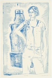 Artist: Davila, Juan. | Title: Ned Kelly. | Date: 2003 | Technique: screenprint, printed in colour, from two stencils