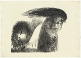 Artist: BOYD, Arthur | Title: St Francis when young turning aside. | Date: (1965) | Technique: lithograph, printed in black ink, from one plate | Copyright: Reproduced with permission of Bundanon Trust