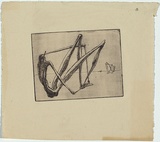 Artist: Graham, Geoffrey. | Title: Seated figures. | Date: c.1938 | Technique: etching, printed in black ink, from one plate