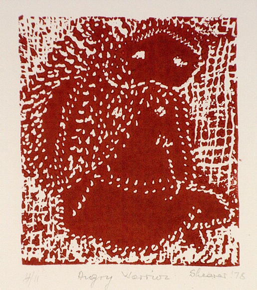 Artist: b'Shearer, Mitzi.' | Title: b'Angry warrior' | Date: 1978