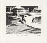 Artist: Marsh, Louise. | Title: Children's Pool, Manuka | Date: 16-5-1999 | Technique: lithograph, printed in black ink, from one stone