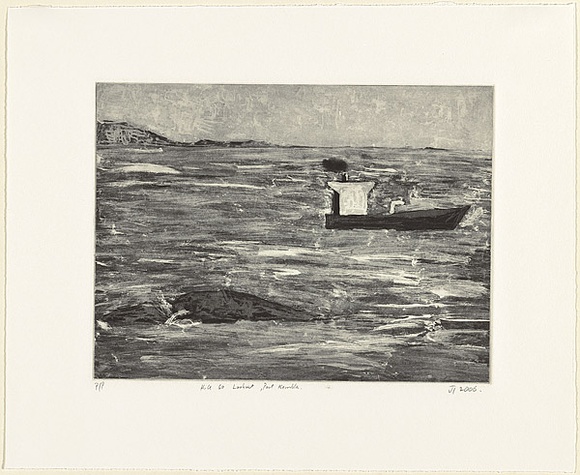Title: b'Hill 60 lookout, Port Kembla' | Date: 2006 | Technique: b'aquatint, printed in black ink, from one plate'