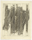 Artist: SELLBACH, Udo | Title: (Fragment with circles) | Date: (1967) | Technique: etching and aquatint, printed in black ink, from one plate with plate-tone