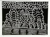 Artist: Pike, Jimmy. | Title: Ngurra Wanjulajarra | Date: 1985 | Technique: screenprint, printed in black ink, from one stencil