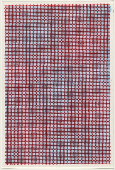 Artist: b'WORSTEAD, Paul' | Title: b'Starstruck' | Date: 1982 | Technique: b'screenprint, printed in colour, from two stencils in red and blue ink' | Copyright: b'This work appears on screen courtesy of the artist' Artist: b'WORSTEAD, Paul' | Title: b'Starstruck' | Date: 1982 | Technique: b'screenprint, printed in colour, from two stencils in red and blue ink' | Copyright: b'This work appears on screen courtesy of the artist'