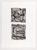 Artist: Whitting, Peter. | Title: Moroka diptych I. | Date: 1988 | Technique: etching, printed in black ink, from one plate