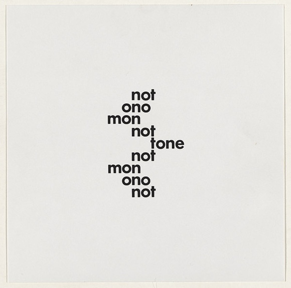 Artist: b'SELENITSCH, Alex' | Title: b'Monotone.' | Date: 1970