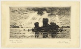 Artist: Coffey, Alfred. | Title: Bottle and Glass Rocks, Sydney Harbour. | Date: 1908 | Technique: etching, printed in black ink, from one plate