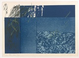 Artist: MEYER, Bill | Title: Blue cutting energy. | Date: 1981 | Technique: screenprint, printed in five colours, from four screens