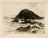 Artist: FULLWOOD, A.H. | Title: Nobby's, Port Macquarie, N.S.W. | Date: 1924 | Technique: etching, printed in black ink, from one plate