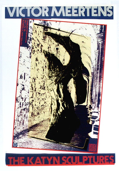 Artist: b'ARNOLD, Raymond' | Title: b'Victor Meertens, the Katyn sculptures.' | Date: 1989 | Technique: b'screenprint, printed in colour, from six stencils' Artist: b'ARNOLD, Raymond' | Title: b'Victor Meertens, the Katyn sculptures.' | Date: 1989 | Technique: b'screenprint, printed in colour, from six stencils'