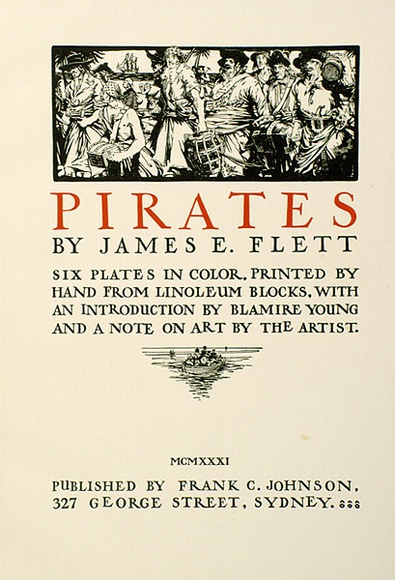 Artist: b'Flett, James.' | Title: b'Pirates: Title page' | Date: 1931