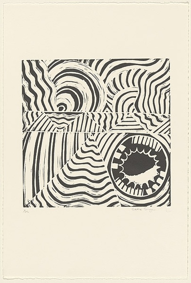 Artist: b'Singer, Sadie.' | Title: b'not titled' | Date: 1988 | Technique: b'linocut, printed in black ink, from one block' | Copyright: b'Reproduced courtesy of the artist' Artist: b'Singer, Sadie.' | Title: b'not titled' | Date: 1988 | Technique: b'linocut, printed in black ink, from one block' | Copyright: b'Reproduced courtesy of the artist'