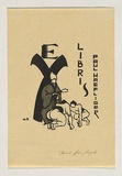 Artist: Haefliger, Paul. | Title: Bookplate: Paul Haefliger | Date: 1931-33 | Technique: woodcut, printed in black ink, from one block