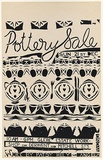 Artist: Gee, Angela. | Title: Pottery Sale - Works by Patsy Hely and Angela Wong. | Date: 1980 | Technique: screenprint, printed in black ink, from one stencil | Copyright: Courtesy of Angela Gee