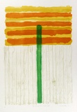 Artist: Buckley, Sue. | Title: The rising sun grows hot. | Date: 1973 | Technique: lithograph, printed in colour, from multiple stones [or plates] | Copyright: This work appears on screen courtesy of Sue Buckley and her sister Jean Hanrahan