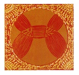 Artist: b'Shearer, Mitzi.' | Title: b'The wheel of fortune' | Date: 1977 | Technique: b'linocut, printed in colour, from three blocks'