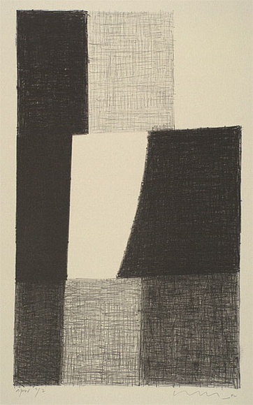 Artist: b'Lincoln, Kevin.' | Title: b'Night music 6' | Date: 2002, April | Technique: b'lithograph, printed in black ink, from one stone' Artist: b'Lincoln, Kevin.' | Title: b'Night music 6' | Date: 2002, April | Technique: b'lithograph, printed in black ink, from one stone'