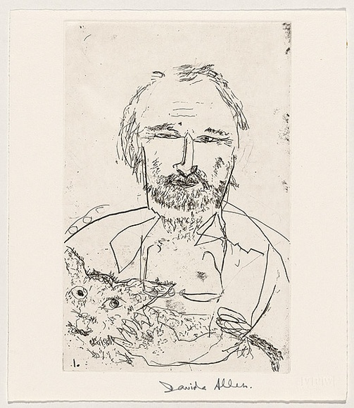 Title: Portrait of Neil Leveson I | Date: 1992 | Technique: etching, printed in black ink, from one plate
