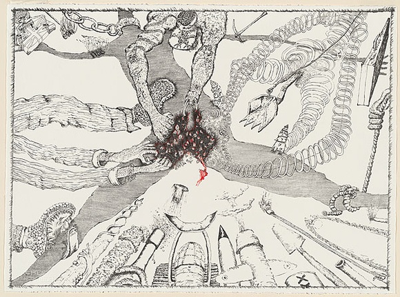 Artist: b'COLEING, Tony' | Title: b'Untitled.' | Date: 1987 | Technique: b'lithograph, printed in colour, from two stones' Artist: b'COLEING, Tony' | Title: b'Untitled.' | Date: 1987 | Technique: b'lithograph, printed in colour, from two stones'