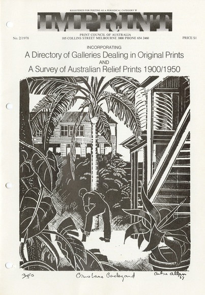 Artist: b'PRINT COUNCIL OF AUSTRALIA' | Title: b'Periodical | Imprint. Melbourne: Print Council of Australia, vol. 13, no. 2,  1978' | Date: 1978