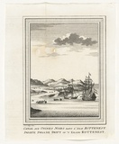 Title: Canal aux Cygnes Noirs dans l'Isle Rottenest Swarte Swaane drift op't Eiland Rottenest [Black Swan River, Rottnest Island] | Date: 1750 | Technique: engraving, printed in black ink, from one copper plate