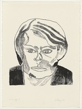 Artist: L'Estrange, Sally. | Title: (Dr Blewitt) | Date: 1985 | Technique: lithograph, printed in black ink, from one stone