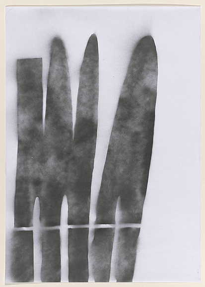 Artist: b'Azlan.' | Title: b'Osama.' | Date: 2003 | Technique: b'stencil, printed in black ink, from one stencil'
