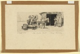 Artist: LEASON, Percy | Title: The water cart | Date: 1921 | Technique: etching, printed in black ink, from one plate | Copyright: Permission granted in memory of Percy Leason