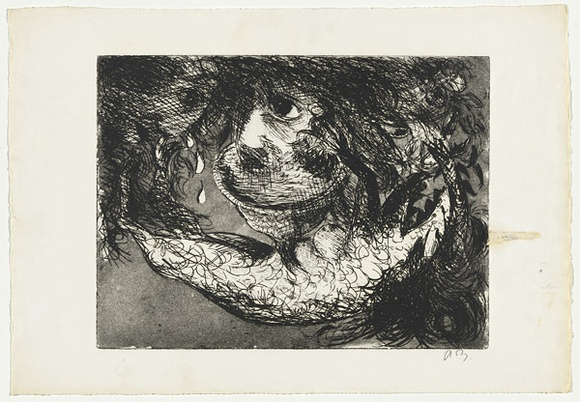 Artist: b'BOYD, Arthur' | Title: b'Head in a cup with crying head.' | Date: 1962-63 | Technique: b'etching, printed in black ink, from one plate' | Copyright: b'Reproduced with permission of Bundanon Trust' Artist: b'BOYD, Arthur' | Title: b'Head in a cup with crying head.' | Date: 1962-63 | Technique: b'etching, printed in black ink, from one plate' | Copyright: b'Reproduced with permission of Bundanon Trust'