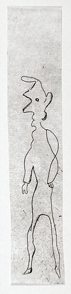Artist: b'Shearer, Mitzi.' | Title: b'not titled [figure]' | Technique: b'etching, printed in black, with plate-tone, from one plate'