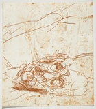 Artist: PARR, Mike | Title: Alphabet/Haemorrhage. | Date: 1992-93 | Technique: etching, printed in red ochre ink, from one plate