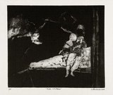 Artist: BALDESSIN, George | Title: Rope walkers. | Date: 1964 | Technique: etching and aquatint, printed in black ink, from one plate