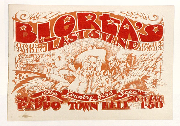 Artist: b'Fane, Mike.' | Title: b'Blertas Last Stand' | Date: 1973 | Technique: b'screenprint, printed in colour, from multiple stencils' Artist: b'Fane, Mike.' | Title: b'Blertas Last Stand' | Date: 1973 | Technique: b'screenprint, printed in colour, from multiple stencils'