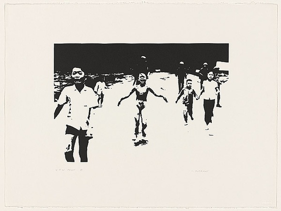 Artist: b'Durrant, Ivan.' | Title: b'Saigon' | Date: 1990 | Technique: b'screenprint, printed in black ink, from one photo-stencil' Artist: b'Durrant, Ivan.' | Title: b'Saigon' | Date: 1990 | Technique: b'screenprint, printed in black ink, from one photo-stencil'