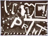 Artist: Bruch, Sandy. | Title: 100 x 100 | Date: 1988 | Technique: lithograph, printed in black ink, from one stone