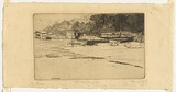 Artist: URE SMITH, Sydney | Title: Shell Cove, Sydney Harbour | Date: 1917 | Technique: etching, printed in warm black ink, from one plate
